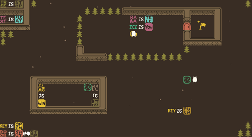 Baba is You sur Switch et Pc -  Forest of Fall : Niveau 4 - Telephone