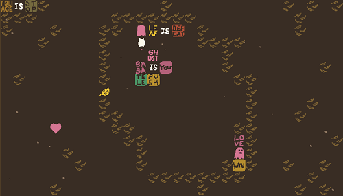 Baba is You sur Switch et Pc -  Forest of Fall : Niveau 5 - Haunt