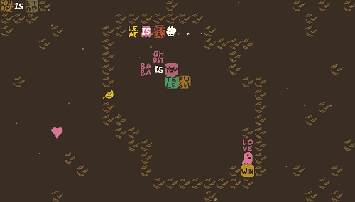 Baba is You sur Switch et Pc -  Forest of Fall : Niveau 5 - Haunt