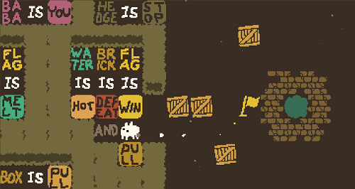 Baba is You sur Switch et Pc -  Forest of Fall : Niveau 6 - Crate Square