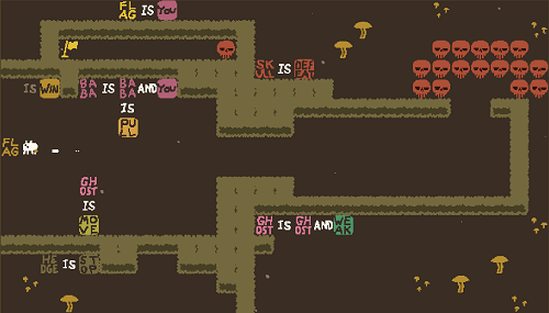 Baba is You sur Switch et Pc -  Forest of Fall : Niveau 7 - Ghost Friend