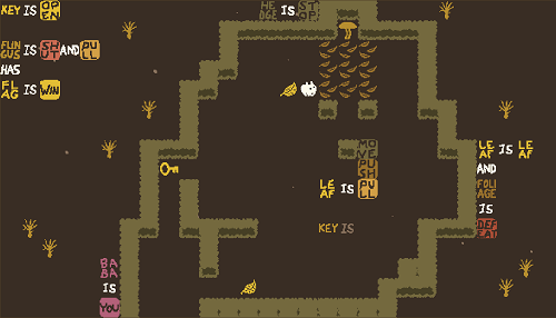 Baba is You sur Switch et Pc -  Forest of Fall : Niveau 9 - Leaf Chamber