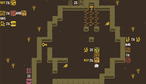 Baba is You sur Switch et Pc -  Forest of Fall : Niveau 9 - Leaf Chamber