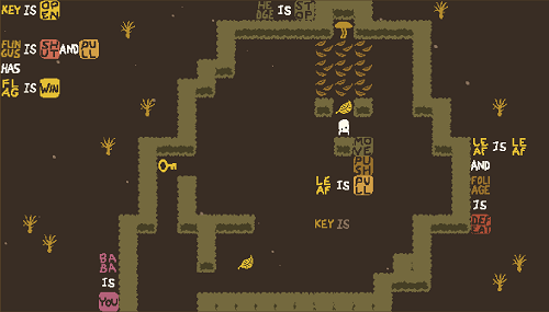 Baba is You sur Switch et Pc -  Forest of Fall : Niveau 9 - Leaf Chamber