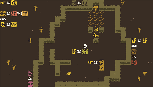 Baba is You sur Switch et Pc -  Forest of Fall : Niveau 9 - Leaf Chamber