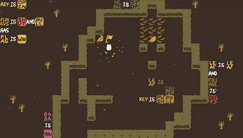 Baba is You sur Switch et Pc -  Forest of Fall : Niveau 9 - Leaf Chamber