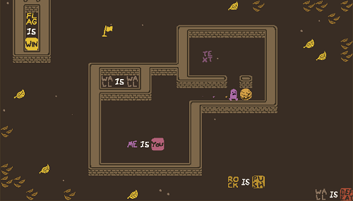 Baba is You sur Switch et Pc -  Forest of Fall : Niveau A - Literacy