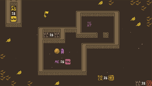 Baba is You sur Switch et Pc -  Forest of Fall : Niveau A - Literacy
