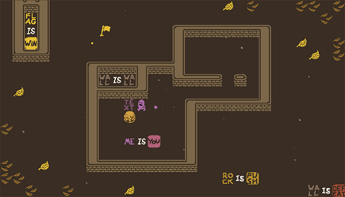 Baba is You sur Switch et Pc -  Forest of Fall : Niveau A - Literacy