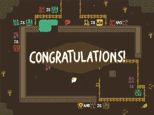 Baba is You sur Switch et Pc -  Forest of Fall : Niveau D - Scenic Pond