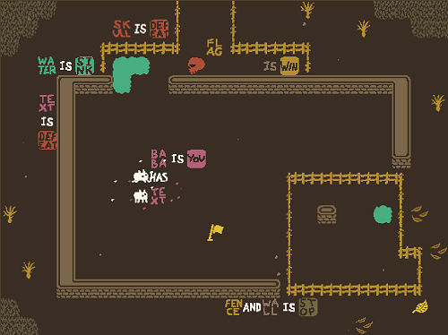 Baba is You sur Switch et Pc -  Forest of Fall : Niveau Extra_3 - Deep Pool