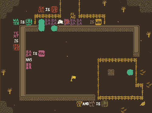 Baba is You sur Switch et Pc -  Forest of Fall : Niveau Extra_3 - Deep Pool